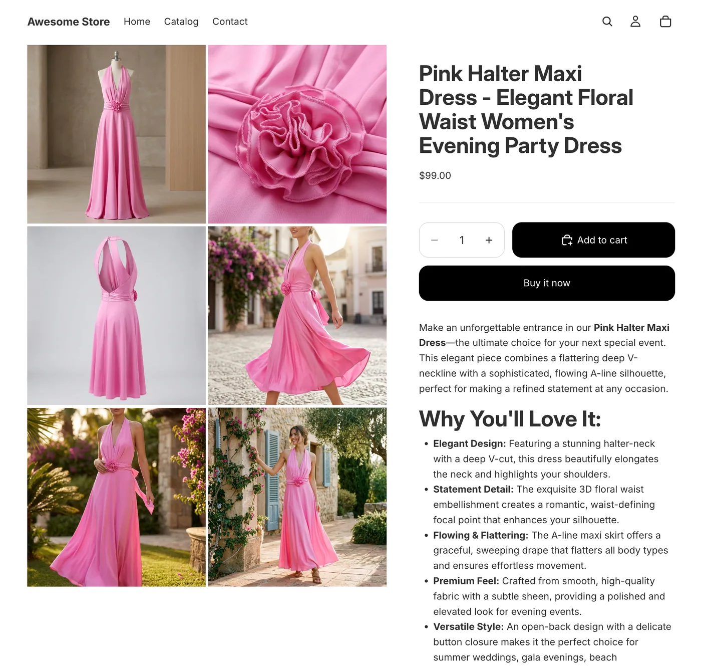 Ready-to-sell Shopify product listing generated by VibeListing